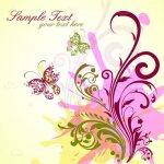 Floral Background in Pastel Colors with Sample Text